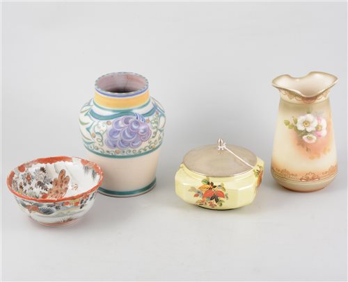 Lot 44 - German tankards, decorative ceramics, paperweights and compacts.