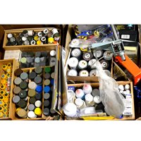 Lot 313 - A good collection of model makers building paints, equipment, and accessories.