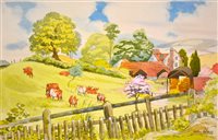 Lot 234 - Mary Brooks, Children's book illustrations; Sleepy Time Farm Animal Picture Book