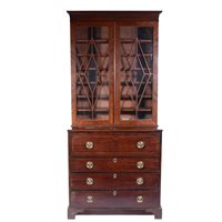 Lot 362 - George IlI secretaire bookcase