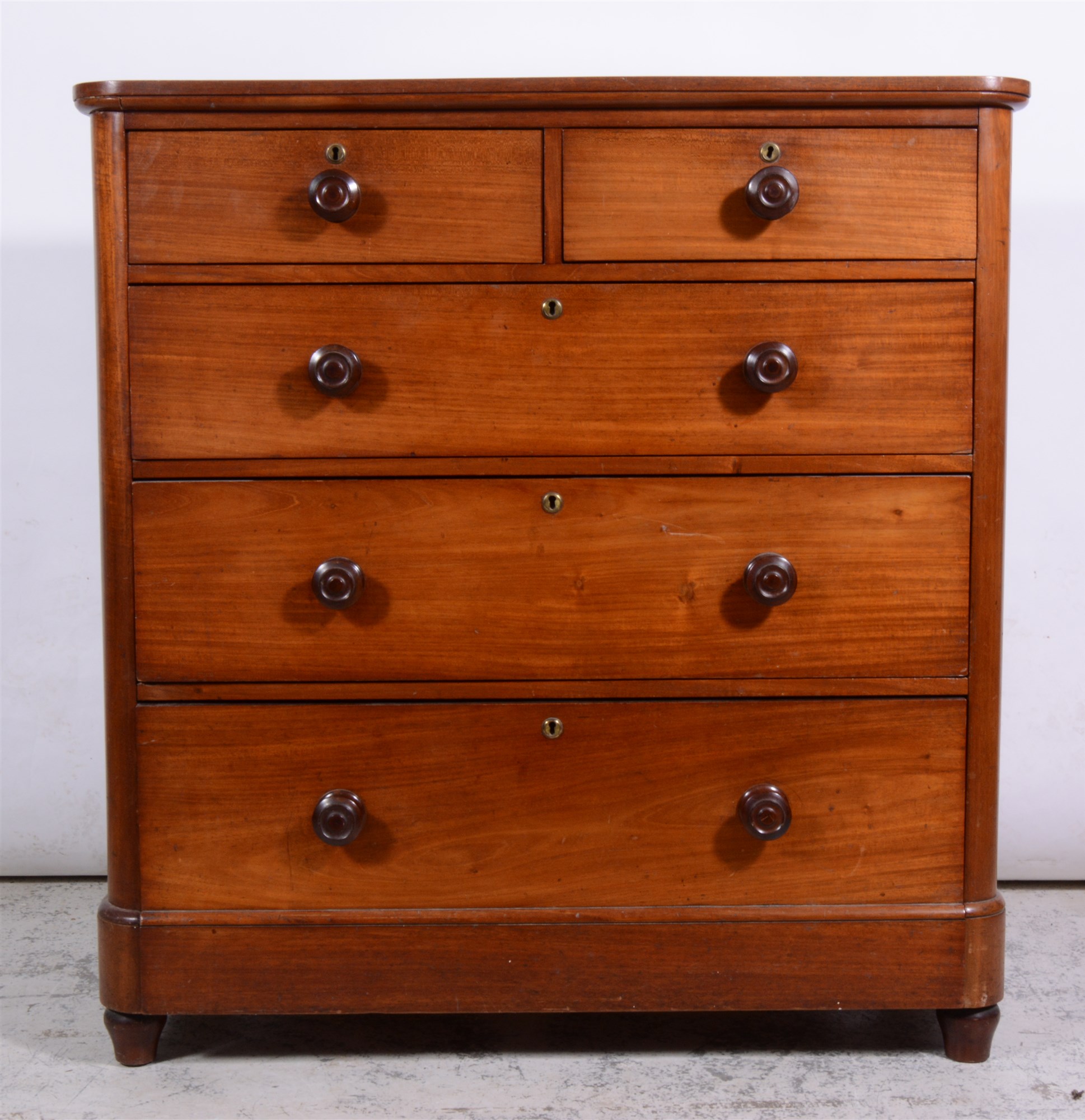 Lot 367 Victorian Mahogany Chest Of Drawers