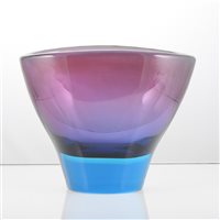 Lot 324 - A Sommerso glass vase by Milan Metelak for Harrachov, circa 1970.