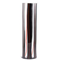 Lot 322 - A tall cylindrical glass vase by Livio Seguso for Oggetti, Murano.