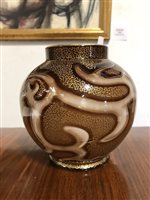 Lot 342 - A rare 'Octopus' Federzeichnung glass vase by Lötz, late 19th century.