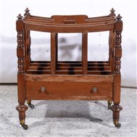 Lot 513 - Victorian mahogany canterbury.