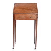 Lot 374 - Regency mahogany writing table.