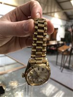 Lot 203 - Rolex - a gentleman's 18 carat yellow gold Oyster Perpetual Day Date Superlative Chronometer wrist watch