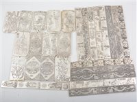 Lot 183 - A collection of Chinese white metal plaques, various sizes, some marked.