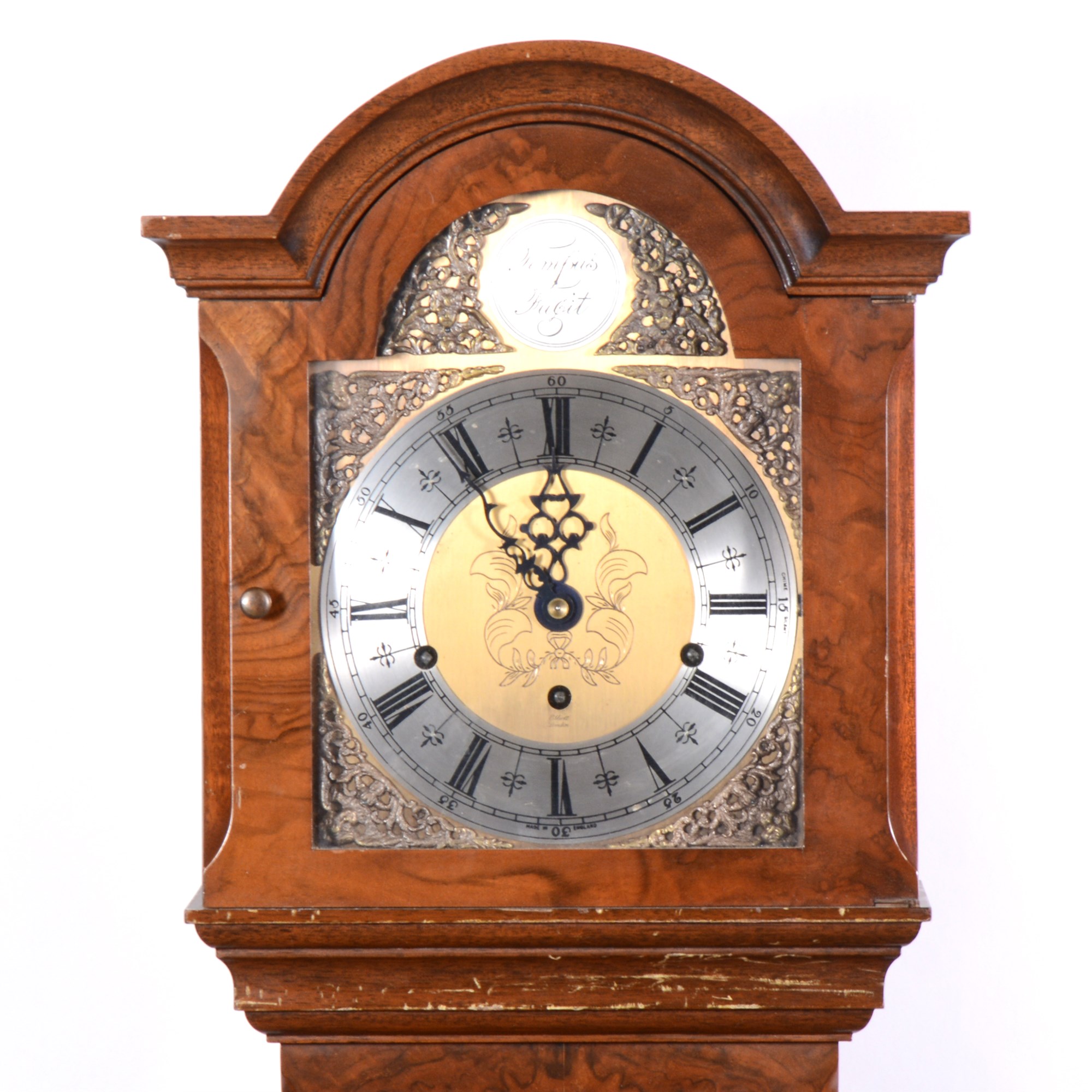 Lot 467 - Elliott grandmother clock, 8-day Westminster