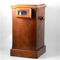 Lot 122 - Victorian mahogany tabletop stereoscope viewer