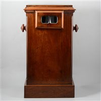 Lot 122 - Victorian mahogany tabletop stereoscope viewer