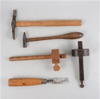 Lot 116 - Selection of hammers and T&G marking gauges, etc.