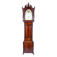 Lot 451 - George III mahogany longcase clock
