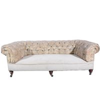 Lot 476 - Victorian Chesterfield settee.