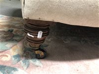 Lot 476 - Victorian Chesterfield settee.