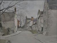 Lot 307A - Stanley Orchart, Cogenhoe, watercolour, signed and dated 70, 34x45cm.