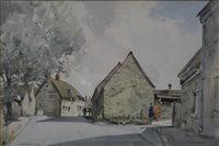 Lot 307B - Stanley Orchart, Great Doddington, watercolour, signed and titled, dated 70, 31x46cm.