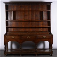 Lot 355A - Oak dresser, in part 18th century