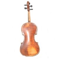 Lot 93 - German violin, two piece back, with a bow, cased