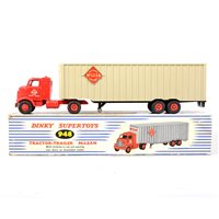 Lot 140 - Dinky Supertoys no.948 Tractor-Trailer McLean, diecast model with original box.