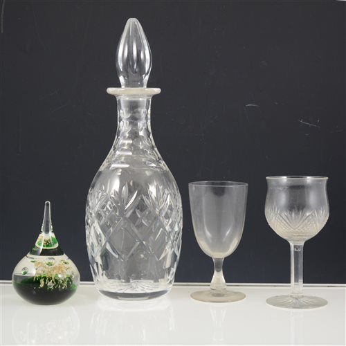 Lot 18 - Two boxes of table glassware.