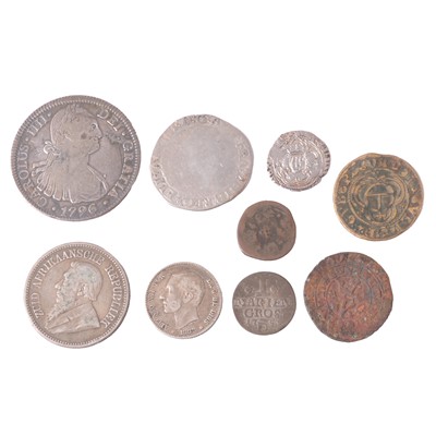 Lot 280 - Small collection of coins, some silver content.