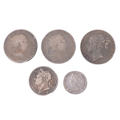 Lot 281 - Eleven British silver content coins.