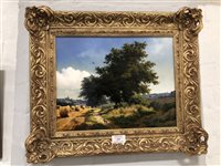 Lot 379 - Daniel van der Putten, August near Preston, oil on panel.