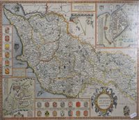 Lot 373 - Maps: Christopher Saxton's The Kingdome of England, and three John Speede maps (4)