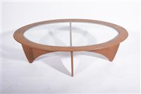 Lot 617 - An oval teak coffee table by G-Plan