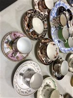 Lot 39 - Collection of Victorian tea / coffee cups and saucers