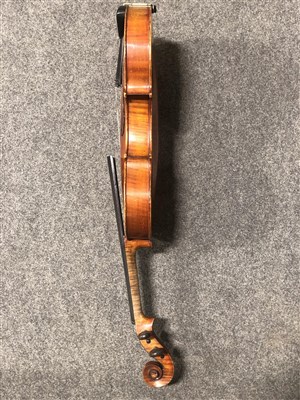 Lot 92 - Viola, probably English, with a Violin bow by Hill
