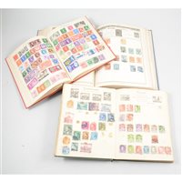Lot 138 - Seven stamp albums, including some Victorian albums, and contents of stamps.