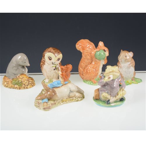 Lot 53 - Collection of Beatrix Potter figures by Beswick and Royal Albert. (14)