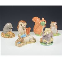 Lot 53 - Collection of Beatrix Potter figures by Beswick and Royal Albert. (14)