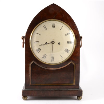 Lot 301 - Jn Farmer, Oxford Street, George III mahogany lancet bracket clock