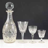 Lot 16 - Continental table glass, a mixed collection, (2 boxes).