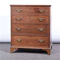 Lot 522 - Victorian mahogany commode, dummy drawer fascia