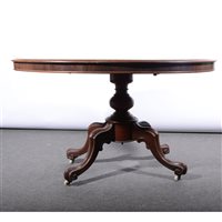 Lot 491 - Victorian mahogany breakfast table