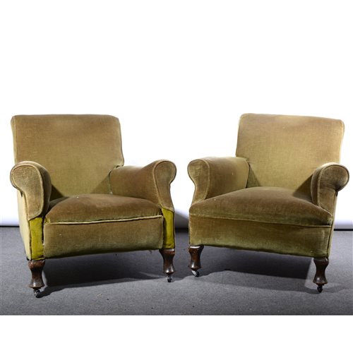 Lot 478 - Pair of 1930s easy chairs,