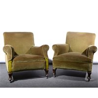 Lot 478 - Pair of 1930s easy chairs
