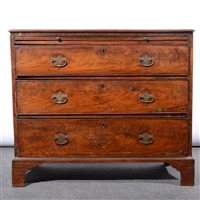 Lot 498 - Victorian mahogany chest of drawers.