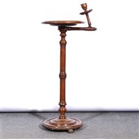 Lot 407 - Victorian walnut smoker’s stand.