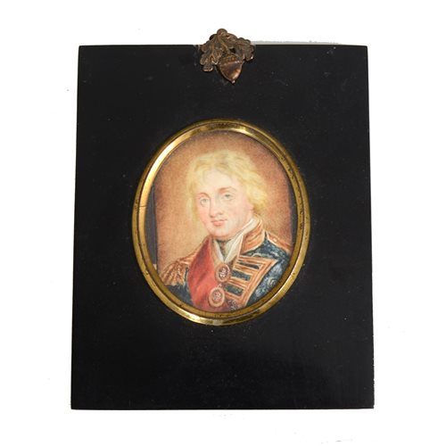 Lot 99 - After John Hoppner, Admiral Lord Nelson, a rectangular portrait miniature.