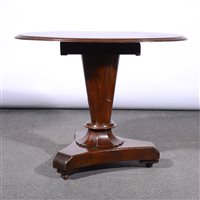 Lot 372 - Victorian mahogany centre table, adapted