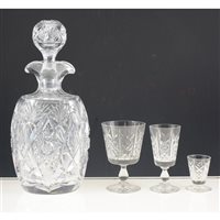 Lot 44 - Small collection of lead crystal including Stuart crystal.