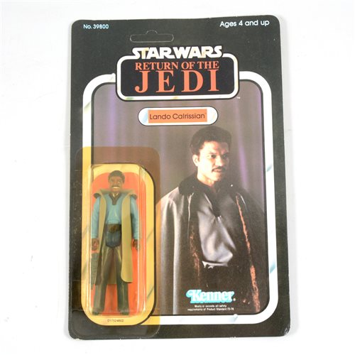 Lot 224 - Star Wars figure Lando Calrissian, Kenner, sealed in original Return of the Jedi blister pack box, unpunched 65 back.