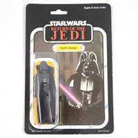 Lot 247 - Star Wars figure Darth Vader, Palitoy, sealed in original Return of the Jedi blister pack box, punched 65 back.