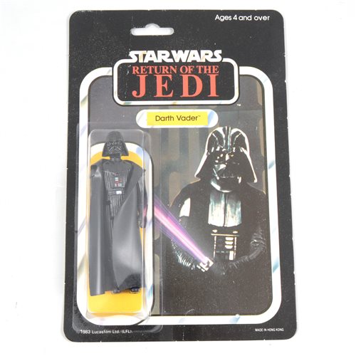 Lot 261 - Star Wars figure Darth Vader, Palitoy, sealed in original Return of the Jedi blister pack box, punched 65 back.