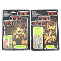 Lot 227 - Star Wars figures Teebo and Wicket W. Warrick, (2).